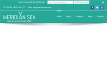 Tablet Screenshot of meridian-sea.com